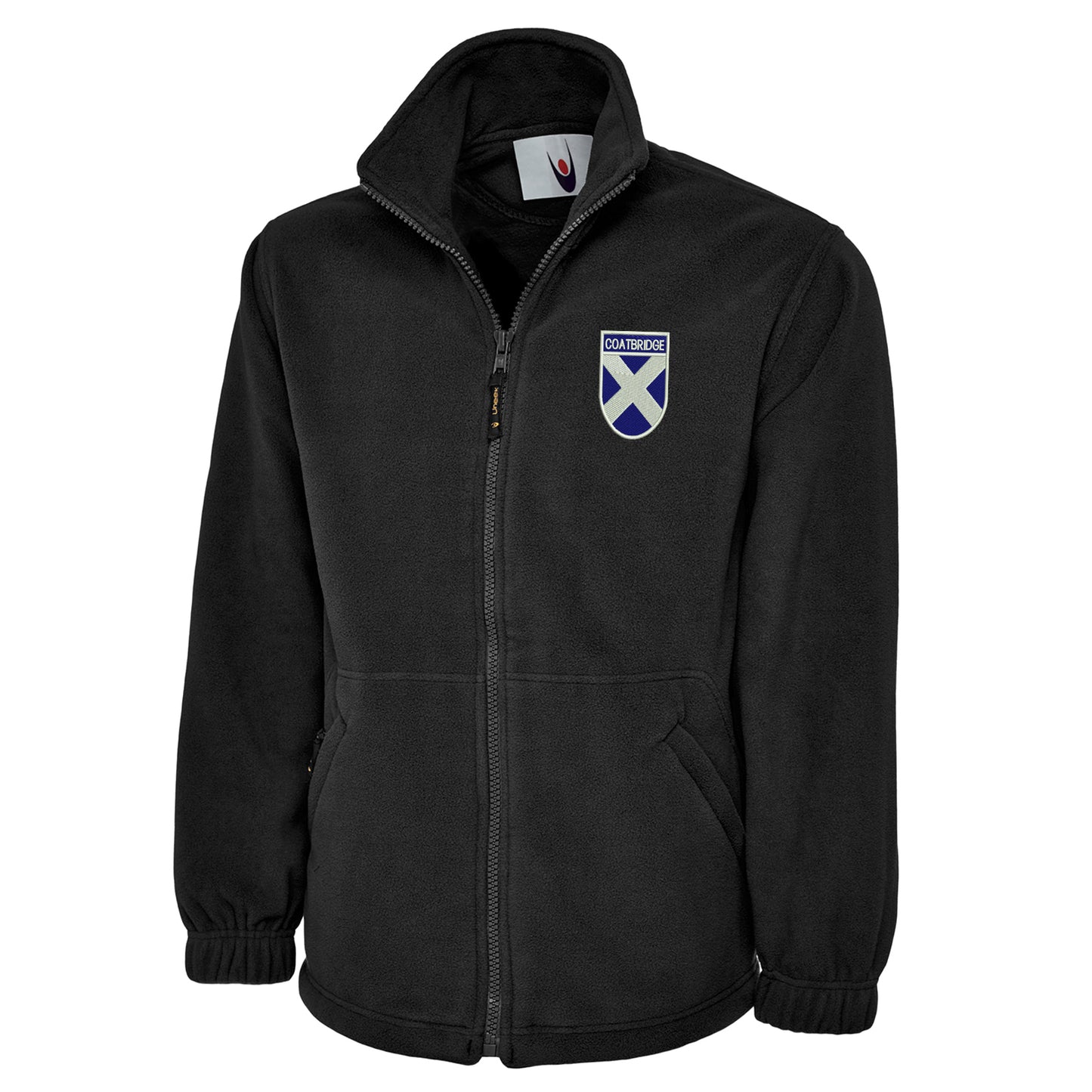 Coatbridge Flag of Scotland Shield Premium Fleece Jacket