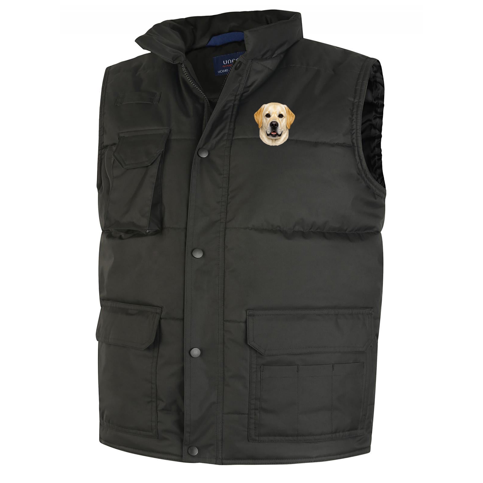 Yellow Labrador Dog Face Bodywarmer 