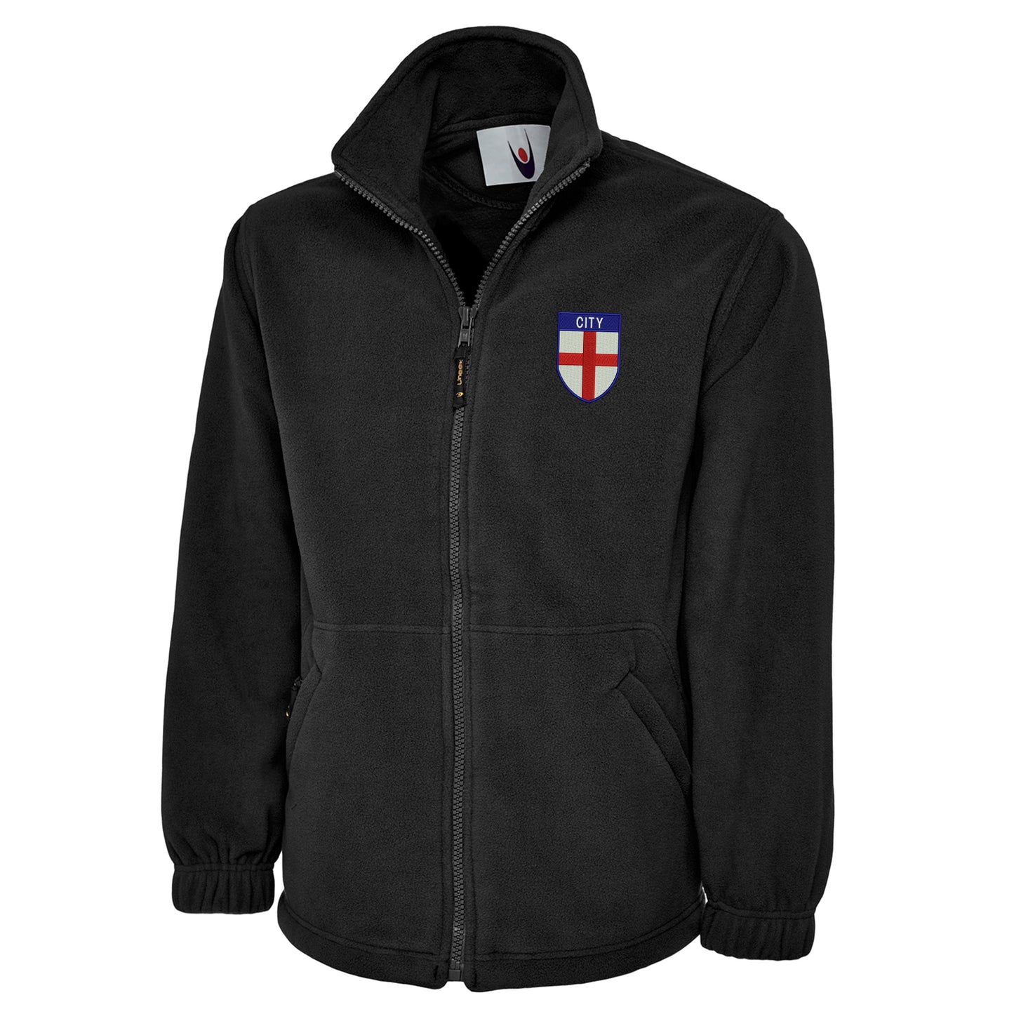 City Flag of England Shield Premium Fleece Jacket
