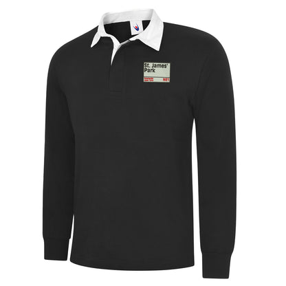 St James' Park NE1 Embroidered Classic Rugby Shirt