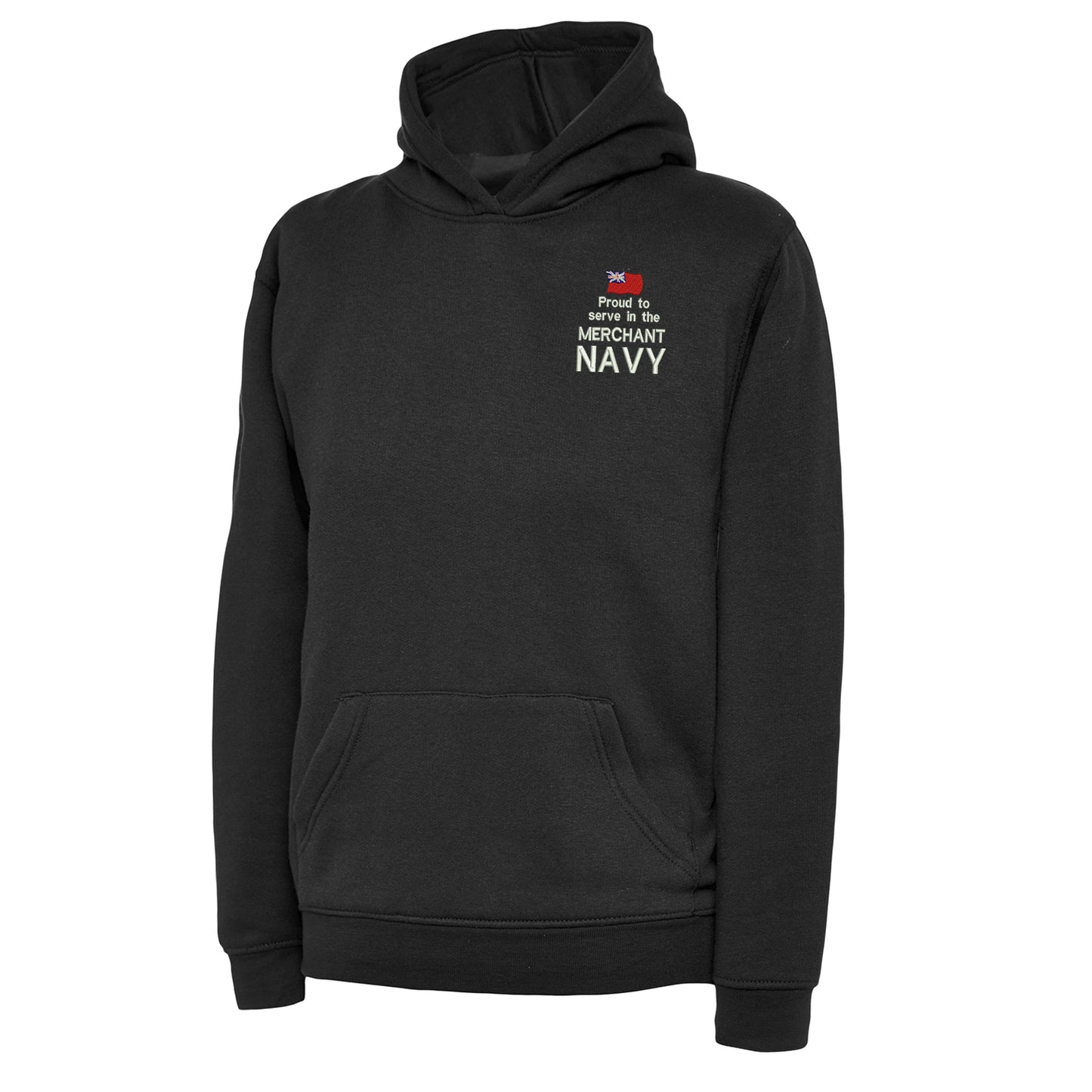 Proud to Serve in The Merchant Navy Embroidered Children's Hoodie