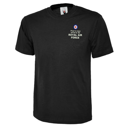 Proud to Have Served in The Royal Air Force Embroidered Classic T-Shirt
