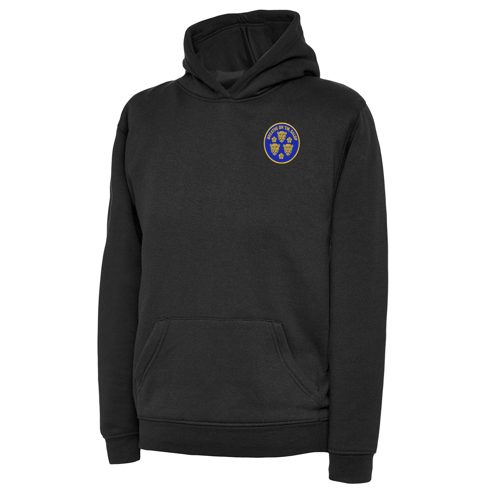 Kids Shrewsbury Town Breathe on em Salop Hoodie