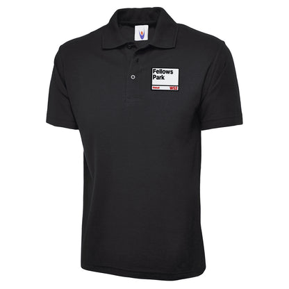 Retro Fellows Park Walsall Football Polo Shirt 