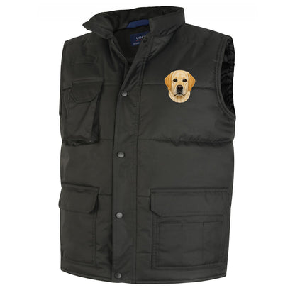 Labrador Dog Face Bodywarmer 