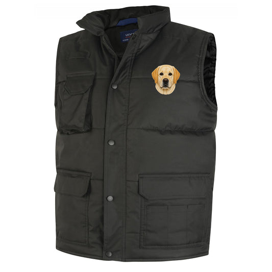 Labrador Dog Face Bodywarmer 