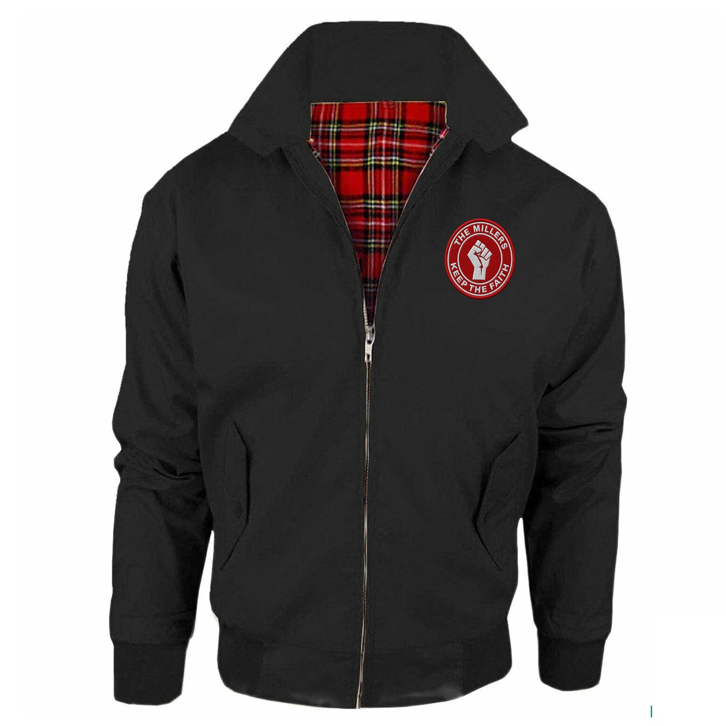 The Millers Keep The Faith Embroidered Classic Harrington Jacket