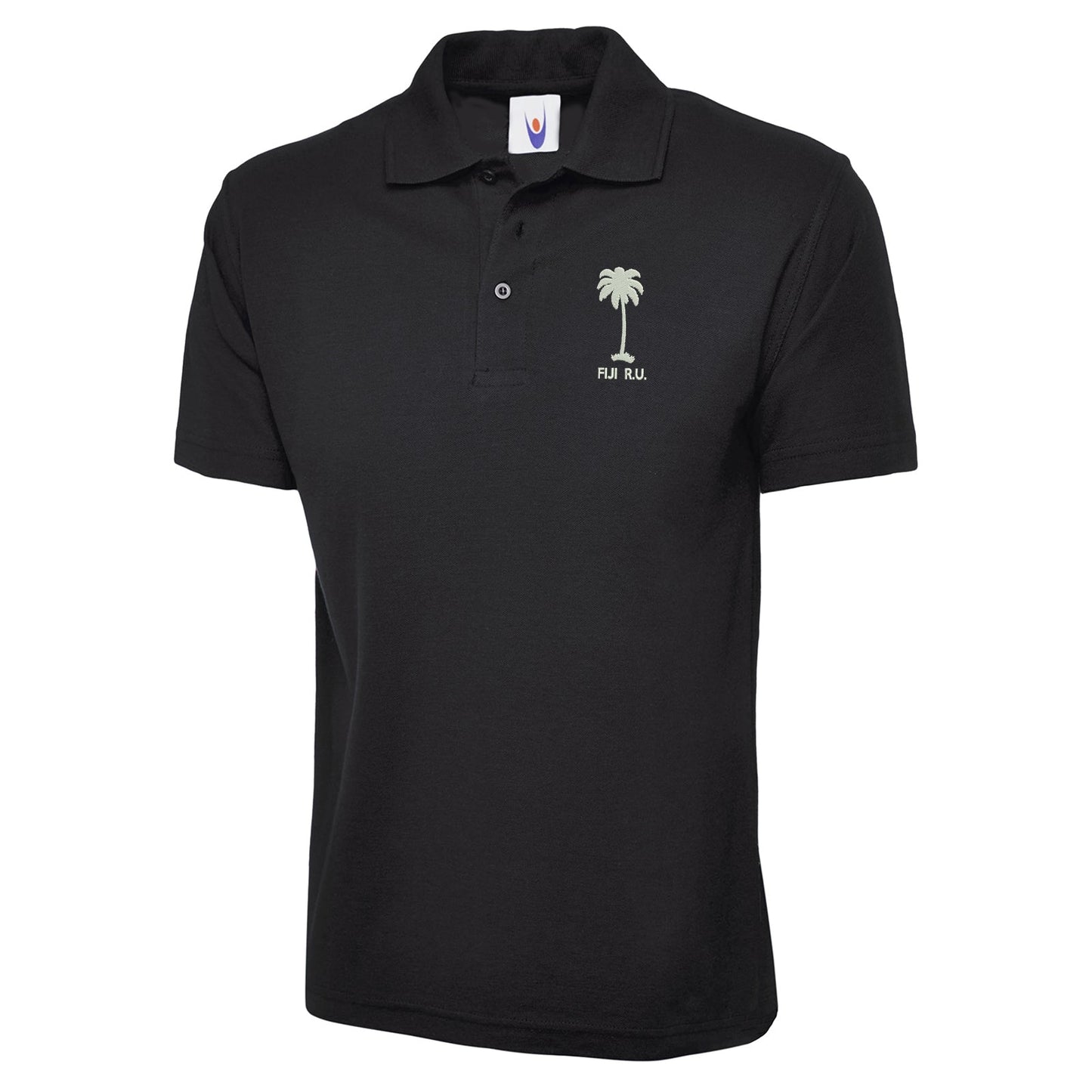 Retro Fiji Rugby 1920s Embroidered Classic Polo Shirt