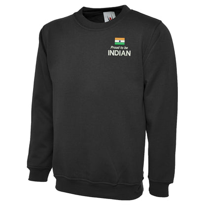 Proud to be Indian Embroidered Classic Sweatshirt