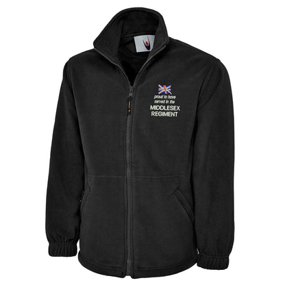 Proud to Have Served in The Middlesex Regiment Embroidered Premium Fleece