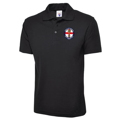 Retro England Football Polo Shirt