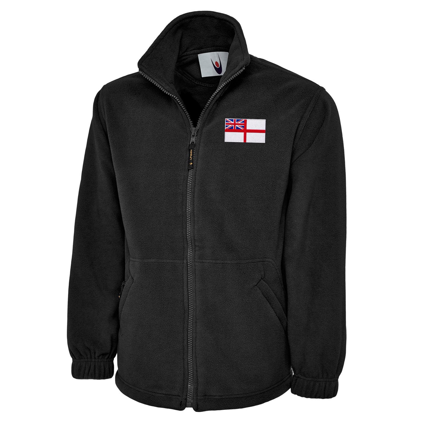 Royal Navy White Ensign Flag Fleece Jacket 