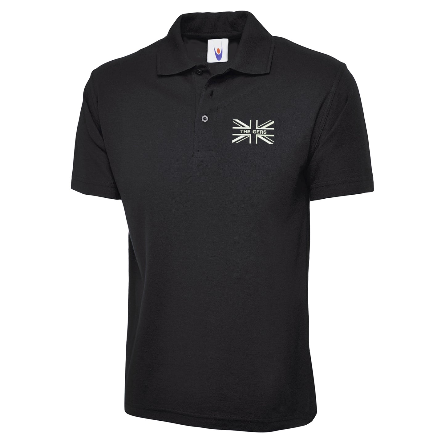 The Gers Union Jack Embroidered Classic Polo Shirt