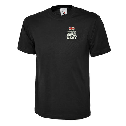 Proud to Have Served in The Royal Navy Embroidered Children's T-Shirt