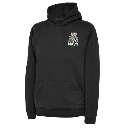 Proud to Have Served in The Royal Navy Embroidered Children's Hoodie