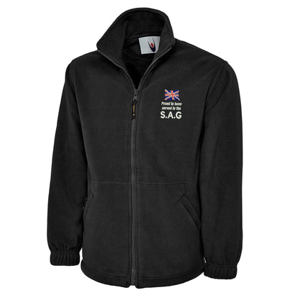 Proud to Have Served in The SAG Embroidered Premium Fleece