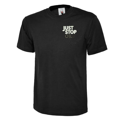 Just Stop Oil Embroidered Children's T-Shirt