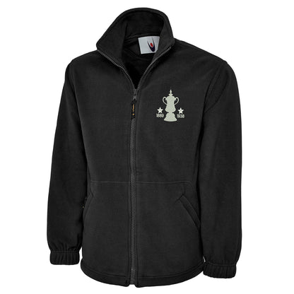 Retro Preston Two Time Cup Winners Embroidered Premium Fleece Jacket