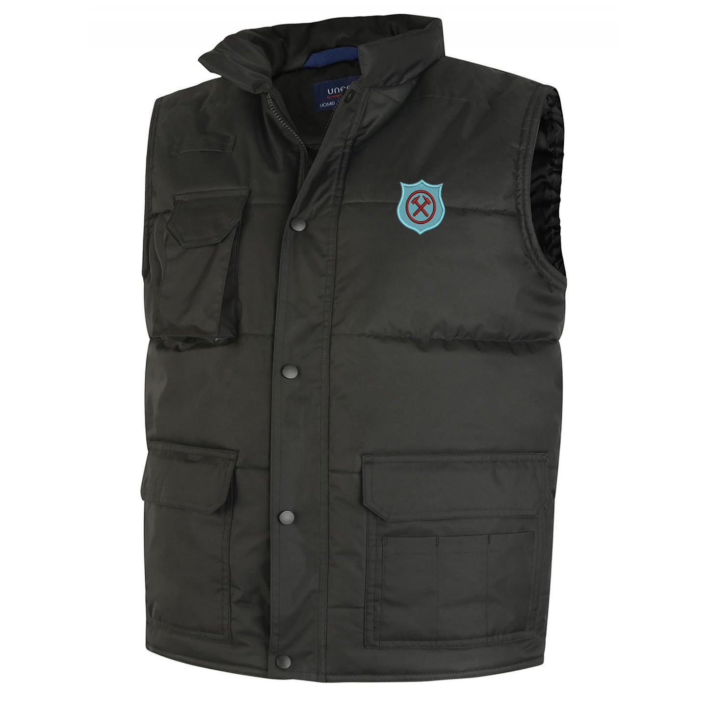 Retro West Ham 1923 Embroidered Super Pro Body Warmer