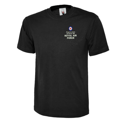 Proud to Have Served in The Royal Air Force Embroidered Children's T-Shirt