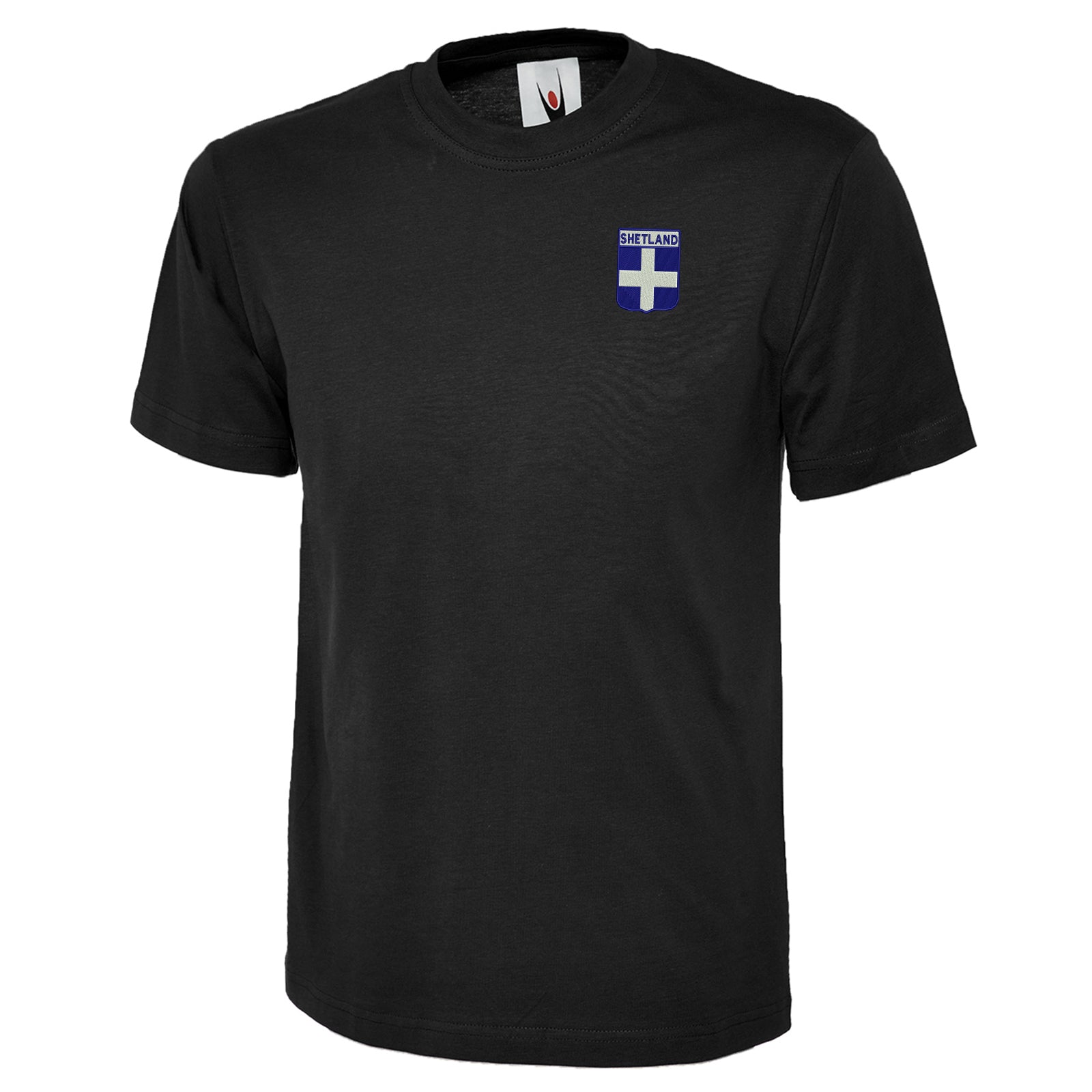 Shetland Flag of Scotland Shield T Shirt