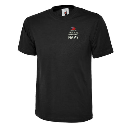 Proud to Serve in The Merchant Navy Embroidered Children's T-Shirt
