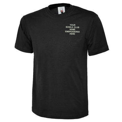 Personalised Bowls Club Embroidered Classic T-Shirt