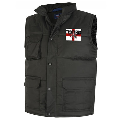Trotters 1874 England Flag Bodywarmer