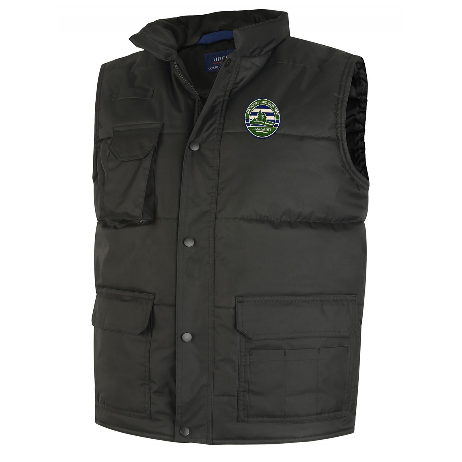 Retro Forest Green Rovers Bodywarmer