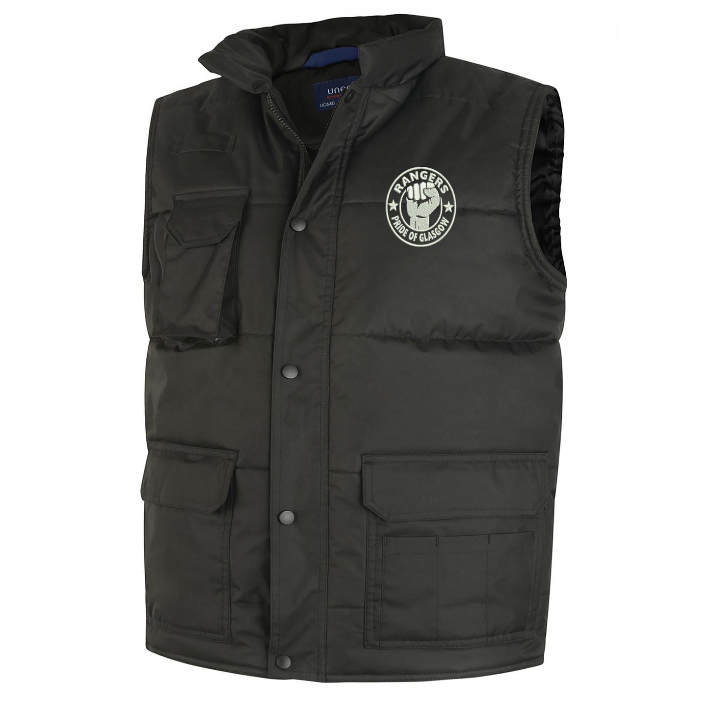 Rangers Pride of Glasgow Embroidered Super Pro Body Warmer