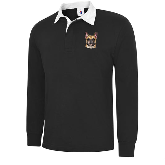 French Bulldog Dog Face Football Top