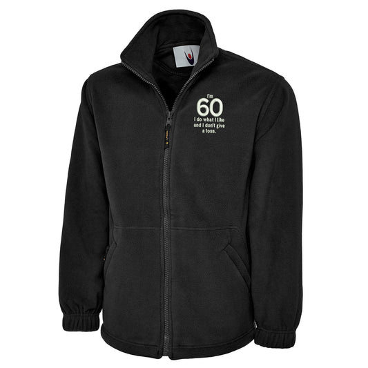 60th Birthday Fleece Jacket