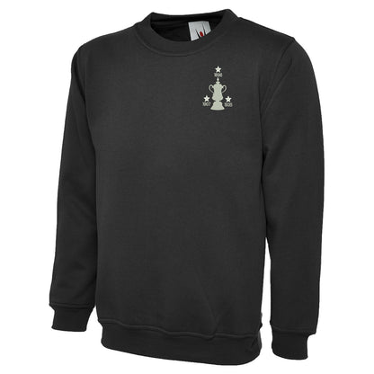 Retro Sheff Wed Three Time Cup Winners Embroidered Classic Sweatshirt