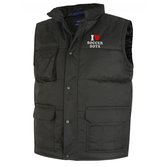 I Love Soccer Boys Bodywarmer