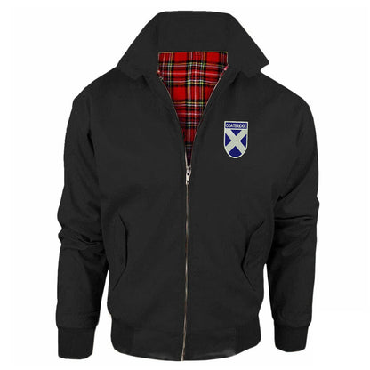 Coatbridge Flag of Scotland Shield Classic Harrington Jacket