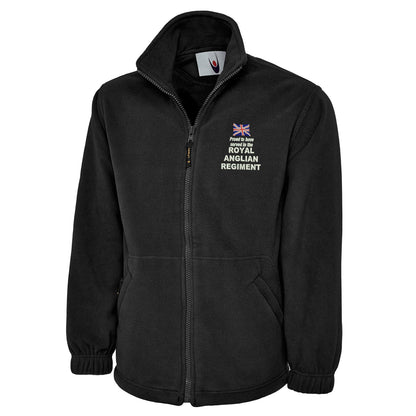 Proud to Have Served in The Royal Anglian Regiment Embroidered Premium Fleece