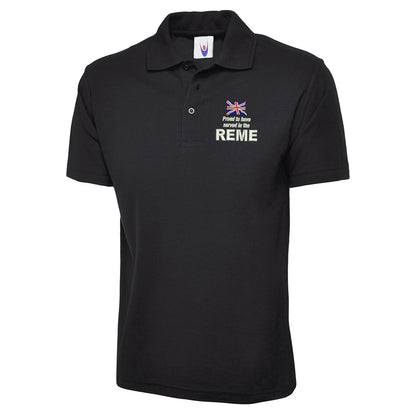 Proud to Have Served in The REME Embroidered Classic Polo Shirt