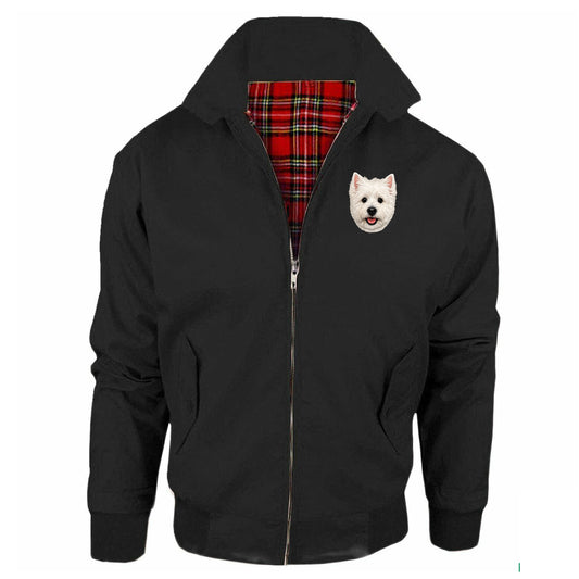 Westie Dog Face Jacket Mens
