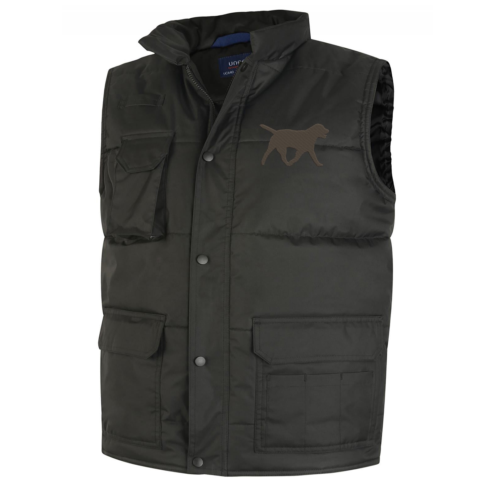Chocolate Labrador Body Warmer
