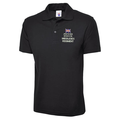 Proud to Have Served in The Middlesex Regiment Embroidered Classic Polo Shirt