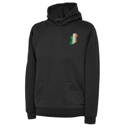 Ireland Flag Map Embroidered Children's Hoodie