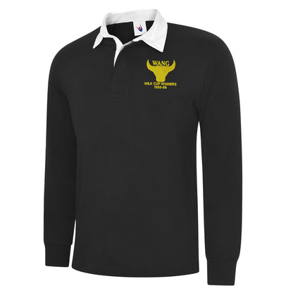 Retro Oxford Milk Cup Winners 1985-86 Embroidered Classic Rugby Shirt