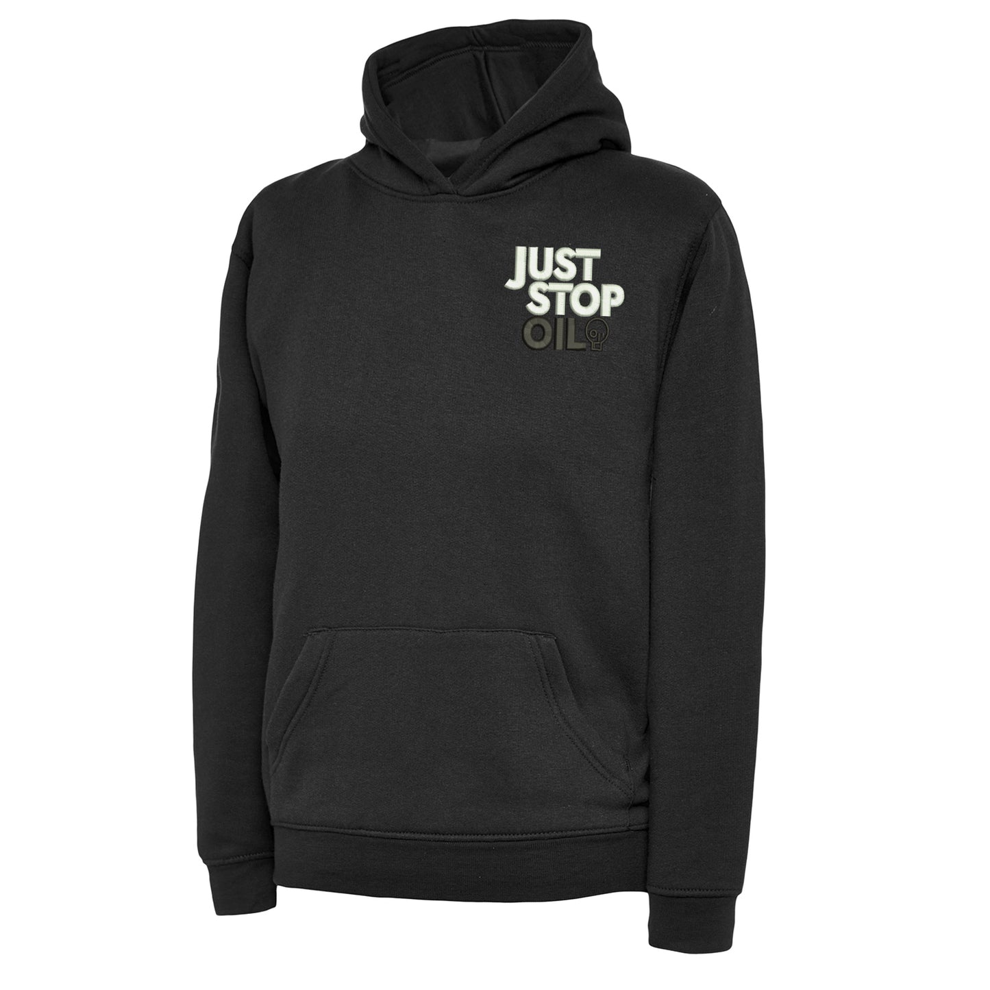Just Stop Oil Embroidered Children's Hoodie