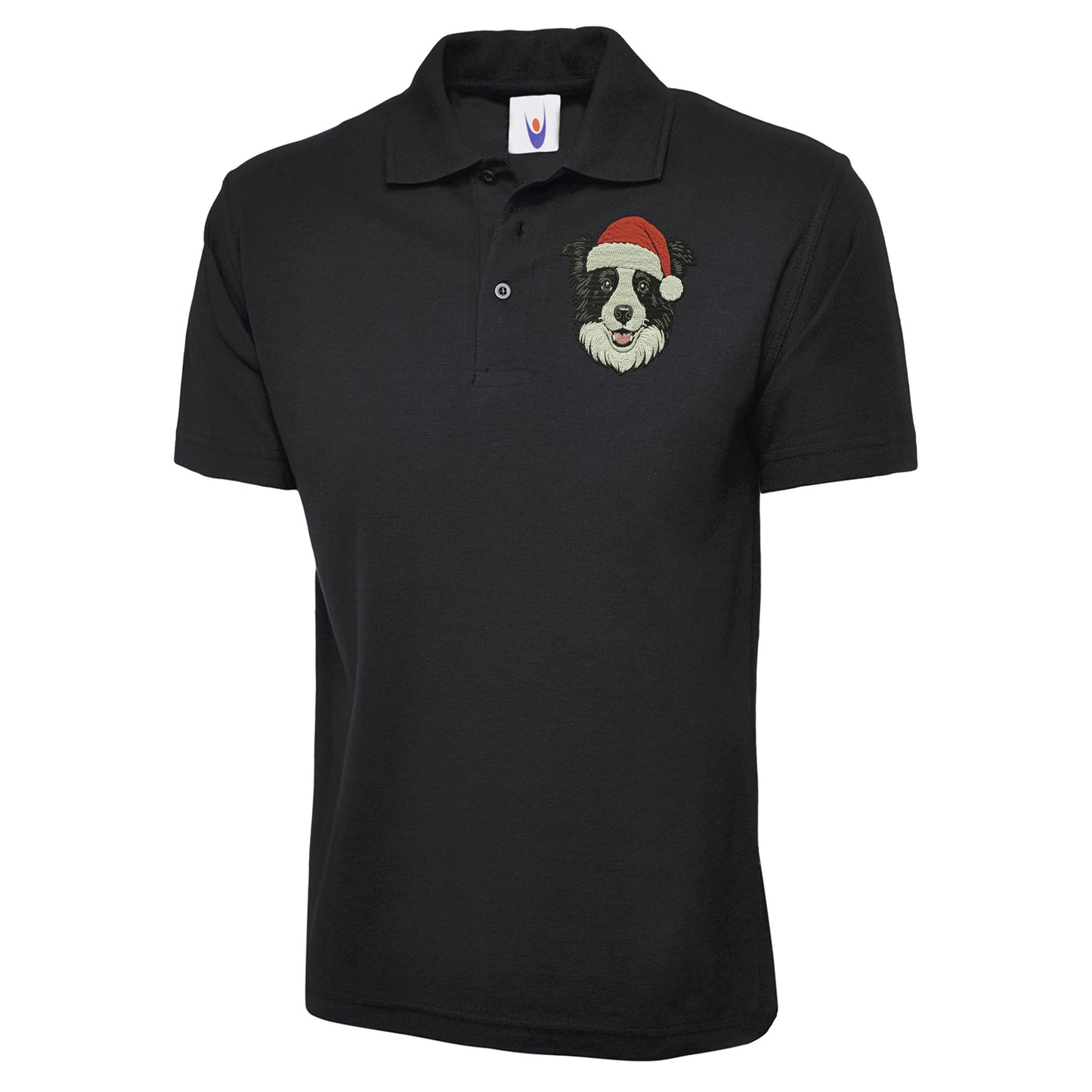 Border Collie Christmas Polo Shirt 