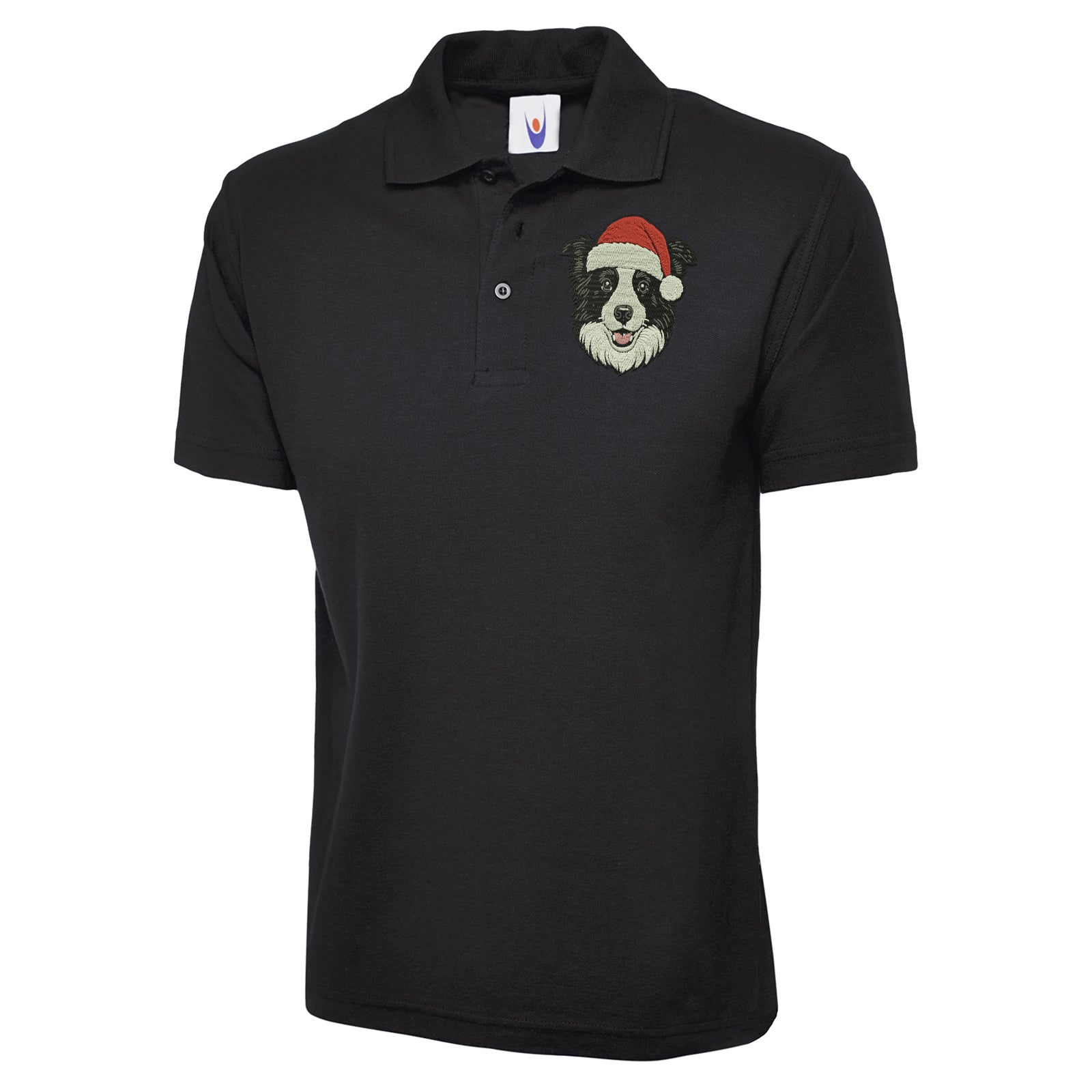 Border Collie Christmas Polo Shirt 