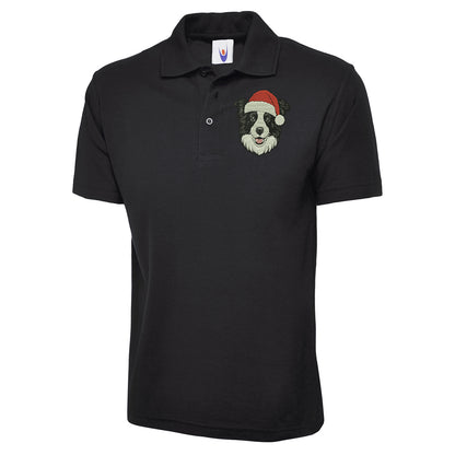 Border Collie Christmas Polo Shirt 