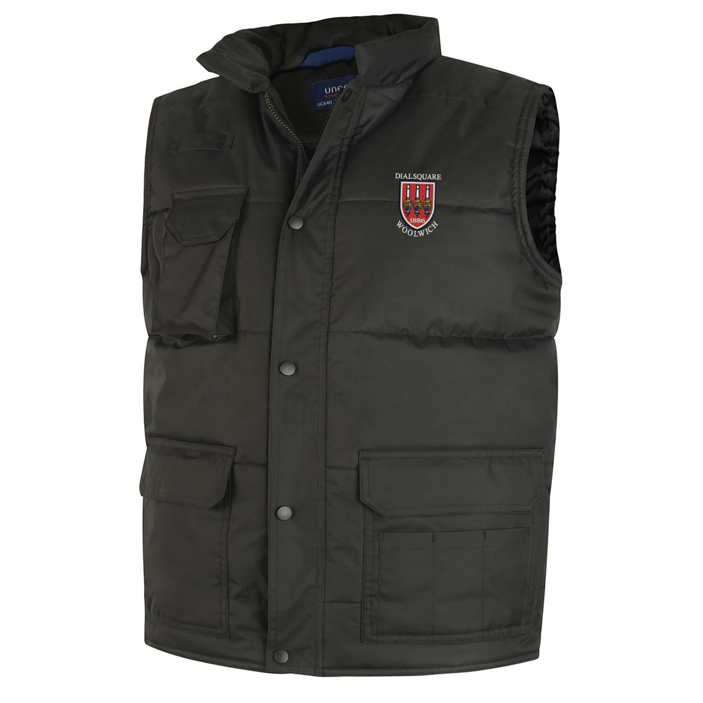 Retro Dial Square Embroidered Super Pro Body Warmer