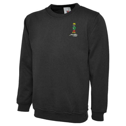 Retro Eclipse Embroidered Classic Sweatshirt