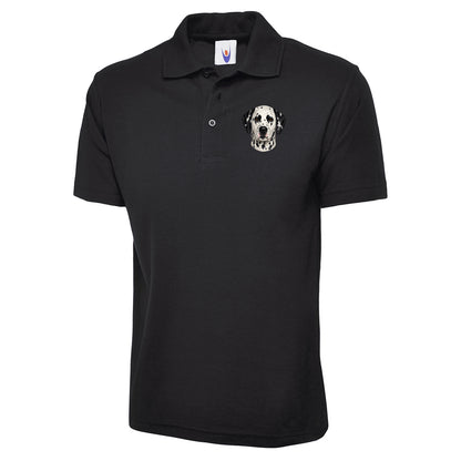 Dalmatian Dog Face Polo Shirt 