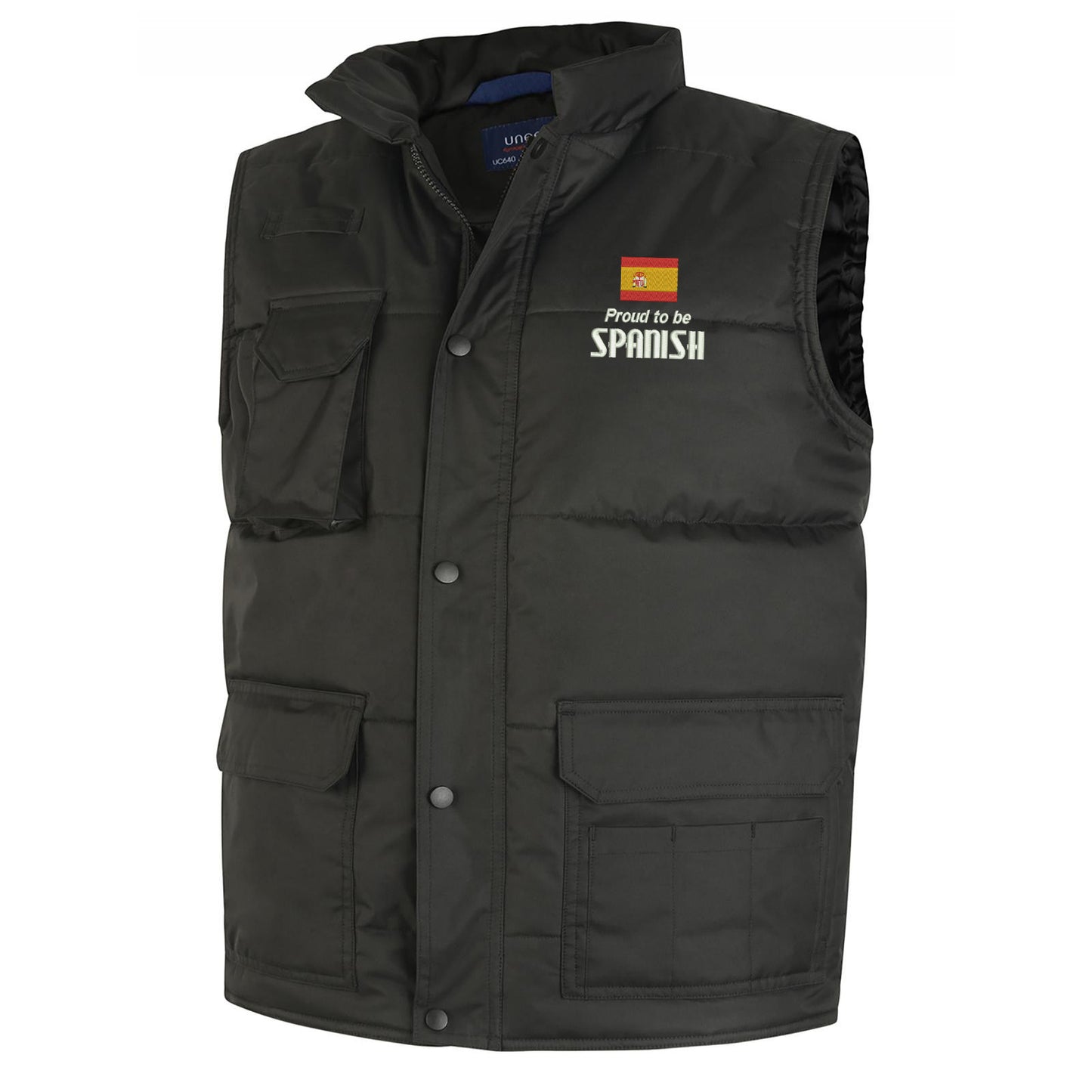 Proud to be Spanish Embroidered Super Pro Body Warmer